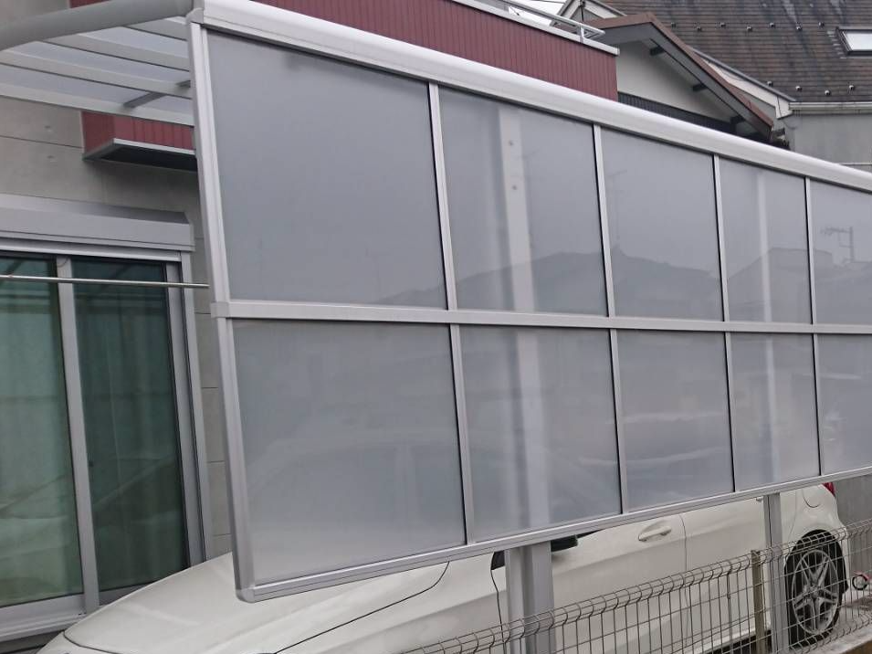 外構カーポート据付工事